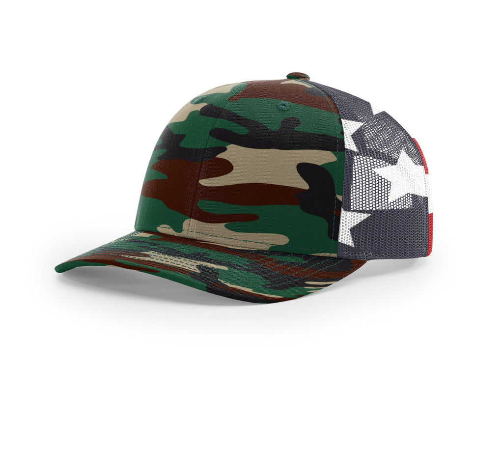 Richardson Printed Mesh Trucker Hat-Blank