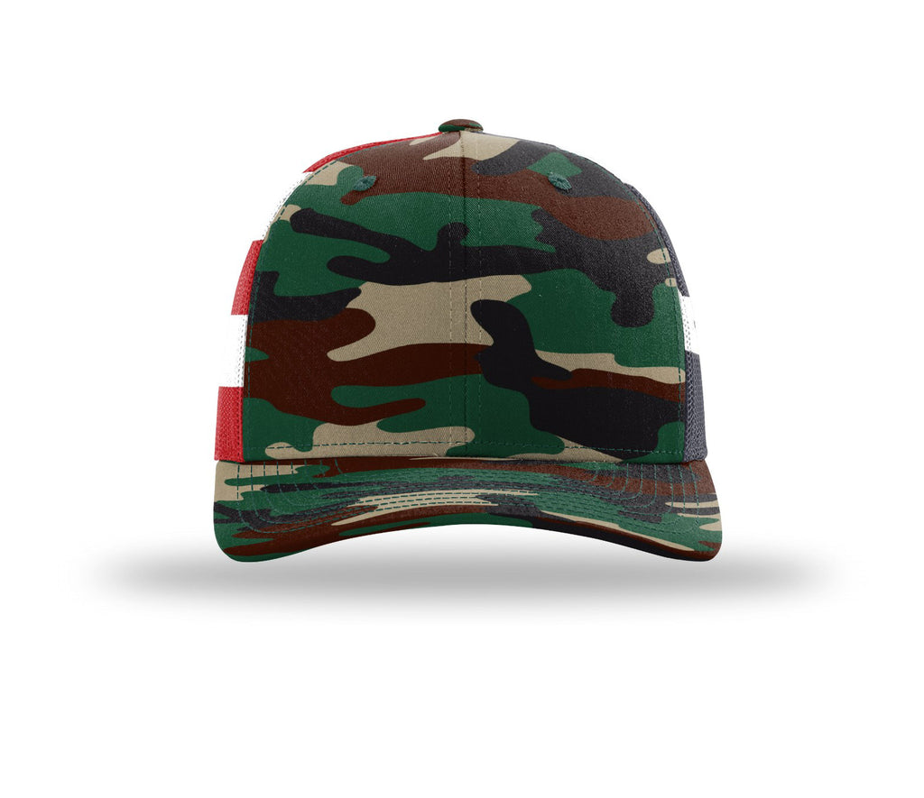 Richardson Printed Mesh Trucker Hat-Blank