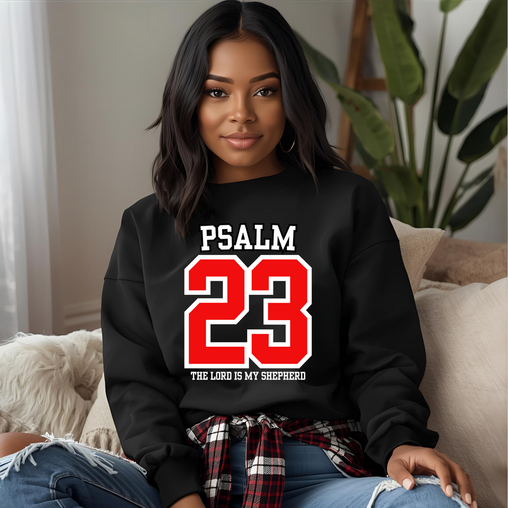 Psalm 23 Varsity Faith Crewneck Sweatshirt
