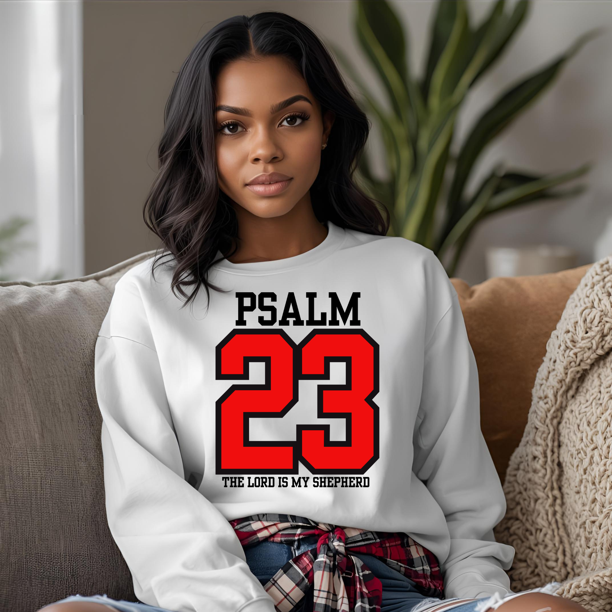 Psalm 23 Varsity Faith Crewneck Sweatshirt