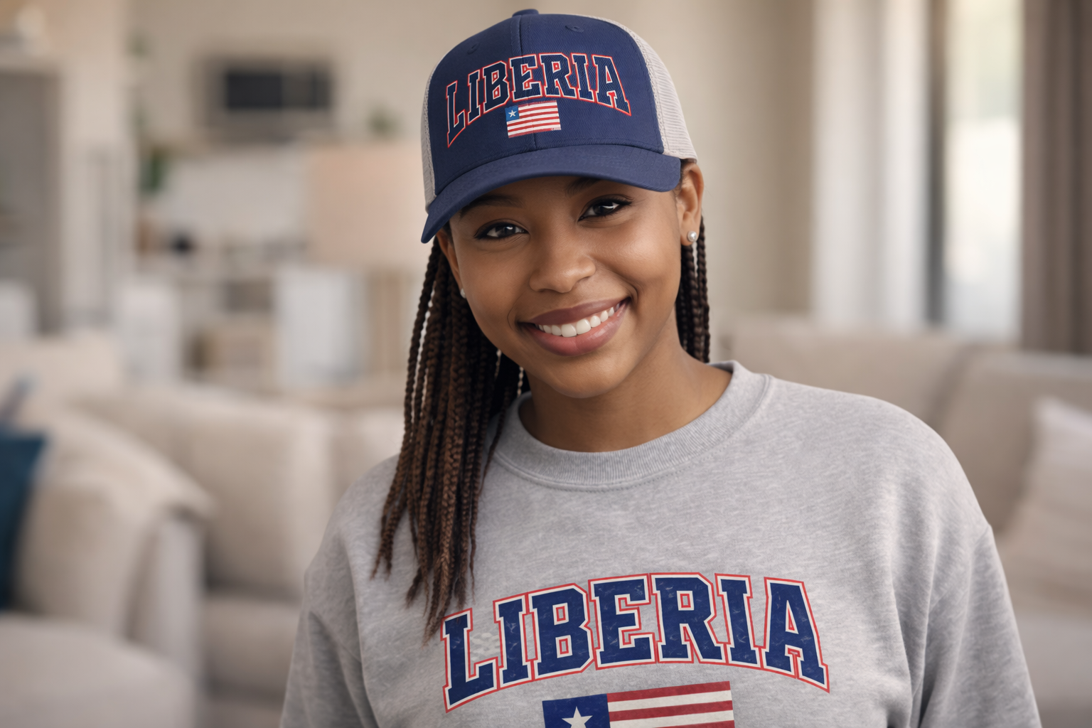 Liberia Heritage Sweatshirt – Vintage Flag Crewneck | Unisex Streetwear