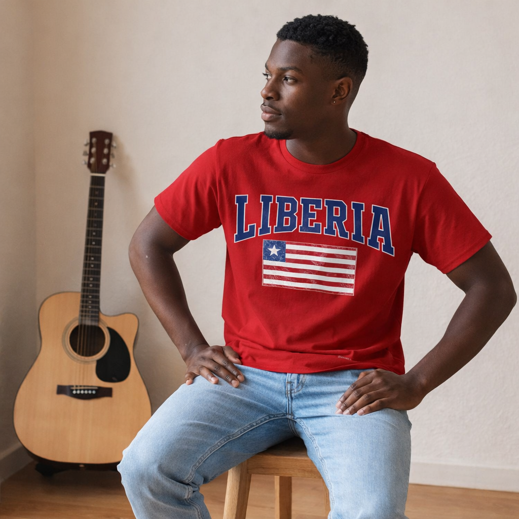Liberia Flag T-Shirt – African Heritage Tee | Unisex Streetwear | Cultural Pride Shirt