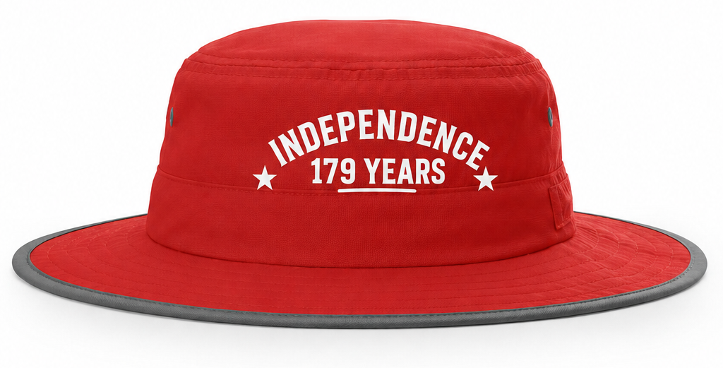 Liberia July 26, 2026 Wide-Brim Celebration Hat | White Outdoor DTF Printed Sun Hat