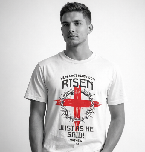 He Is Risen Tee