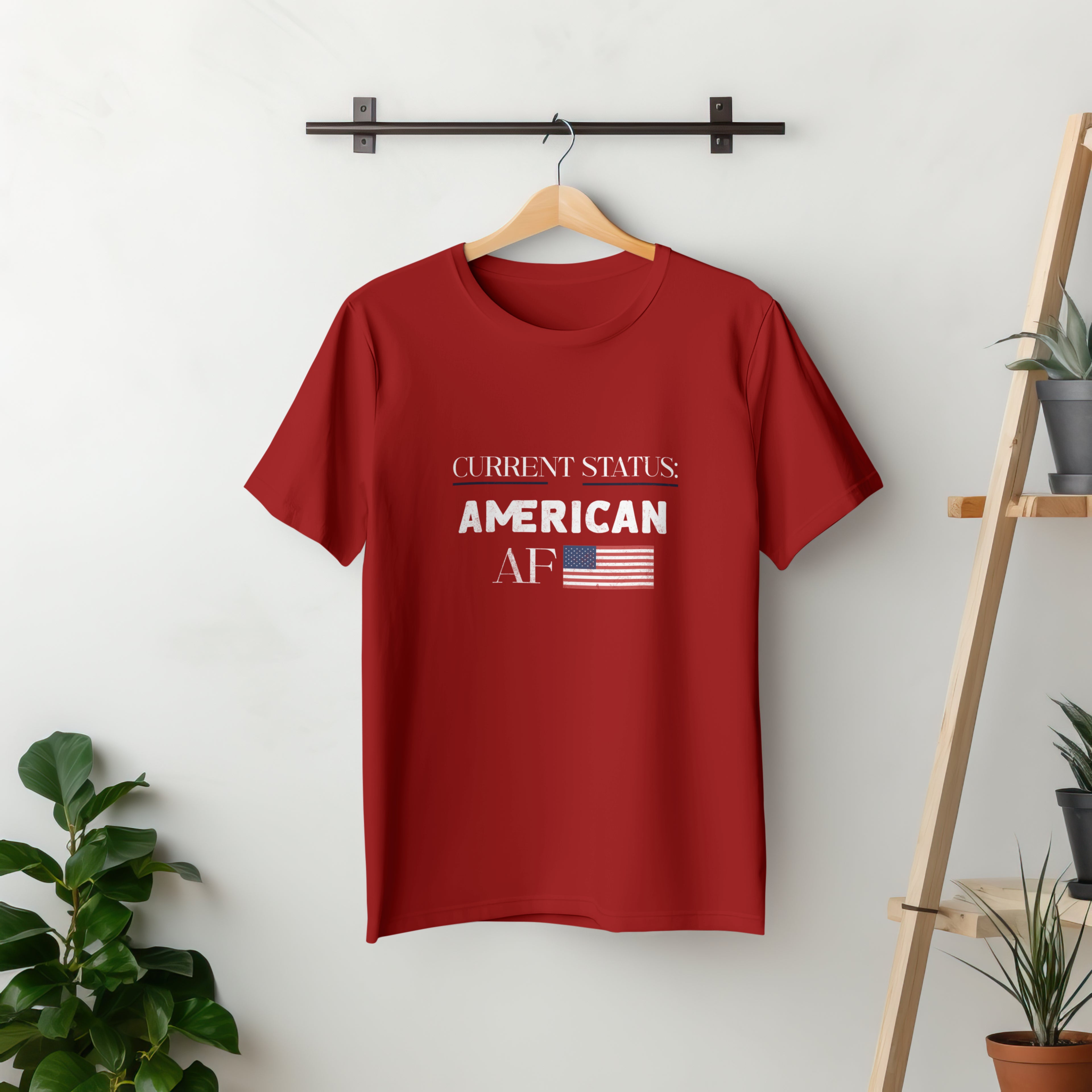 Current Status American AF Patriotic Graphic Tee