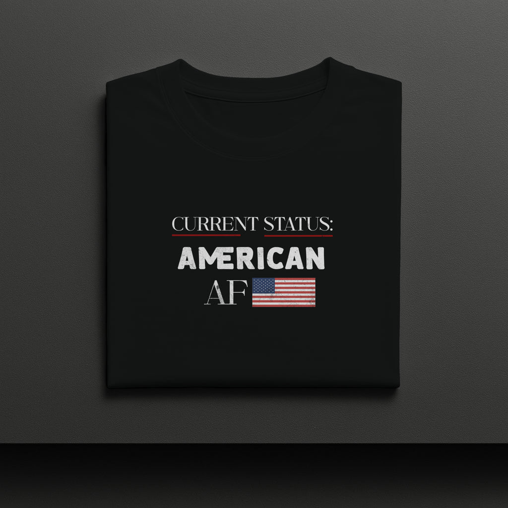 Current Status American AF Patriotic Graphic Tee