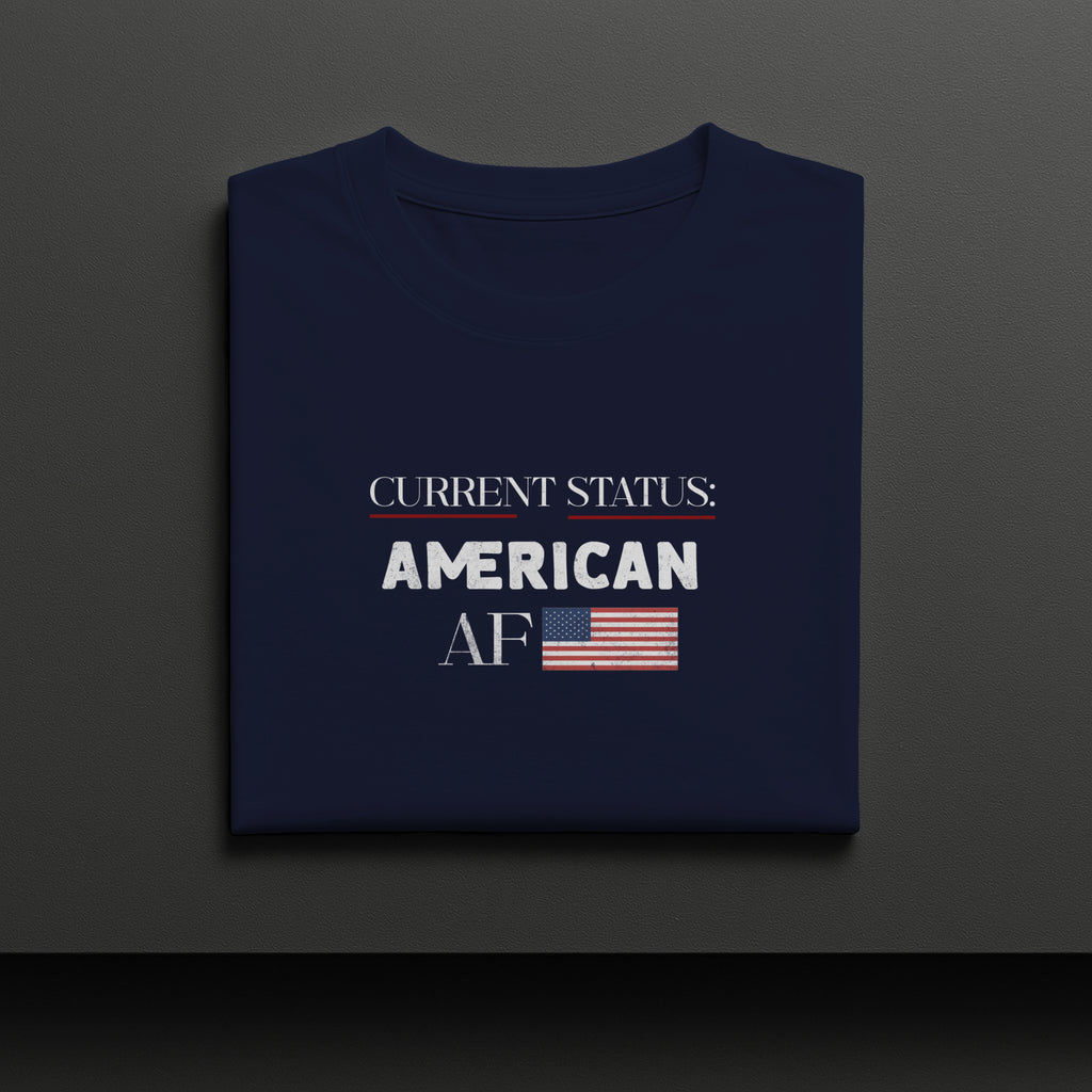 Current Status American AF Patriotic Graphic Tee