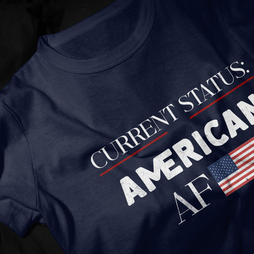 Current Status American AF Patriotic Graphic Tee