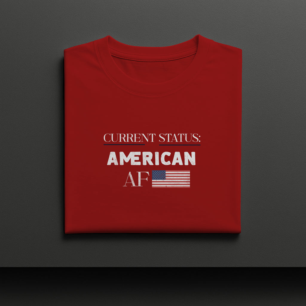 Current Status American AF Patriotic Graphic Tee