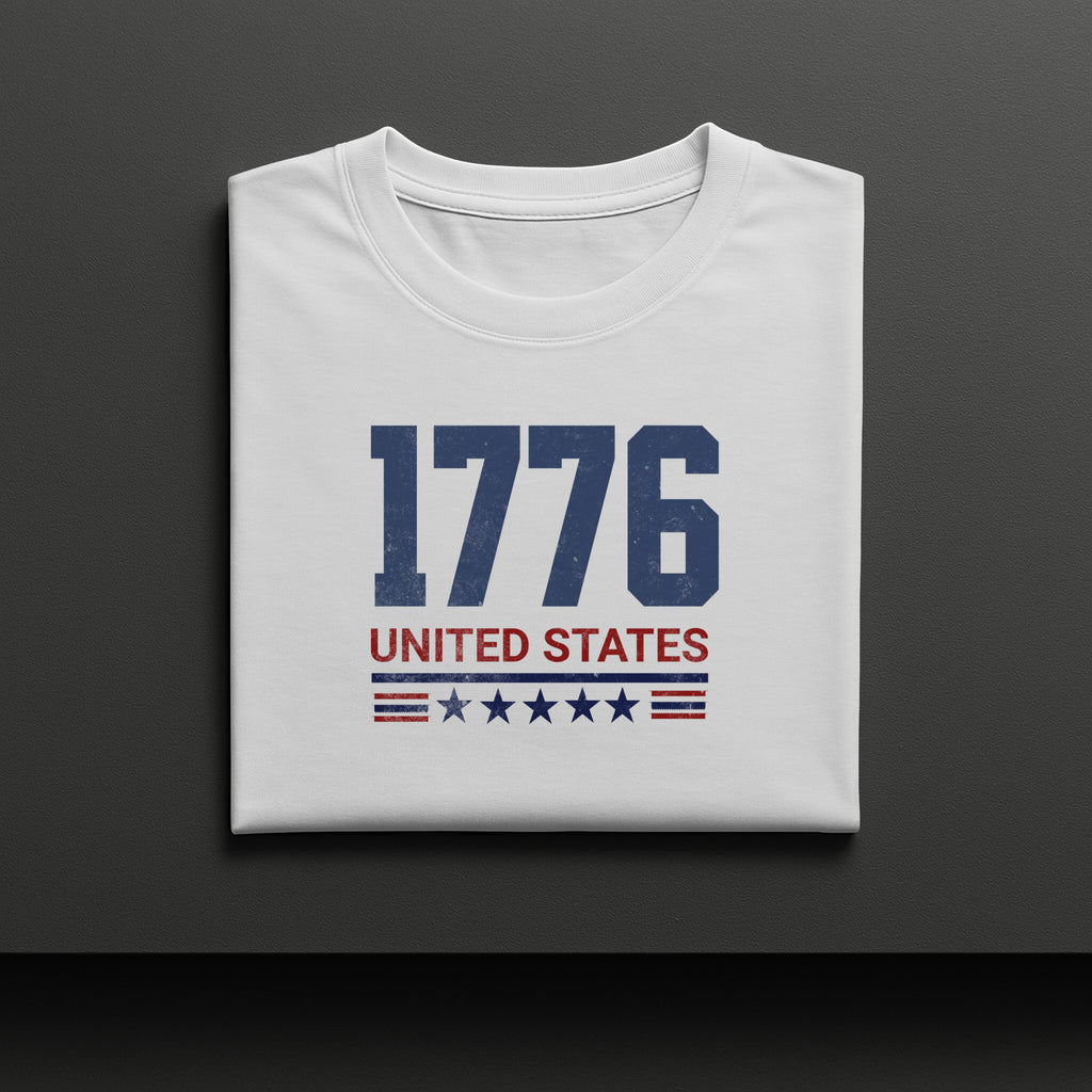 1776 United States Red White Blue Graphic Shirt