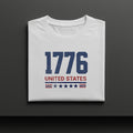 1776 United States Red White Blue Graphic Shirt