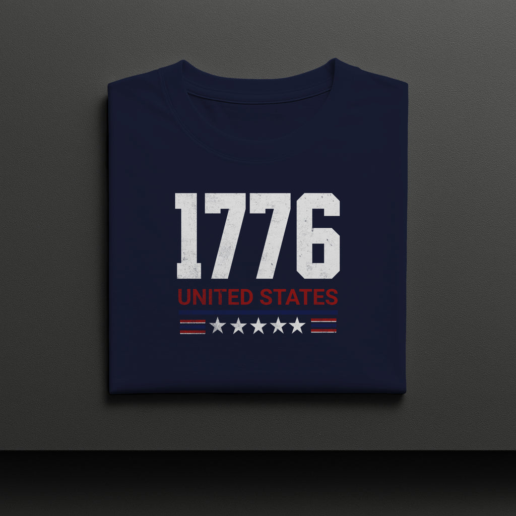 1776 United States Red White Blue Graphic Shirt