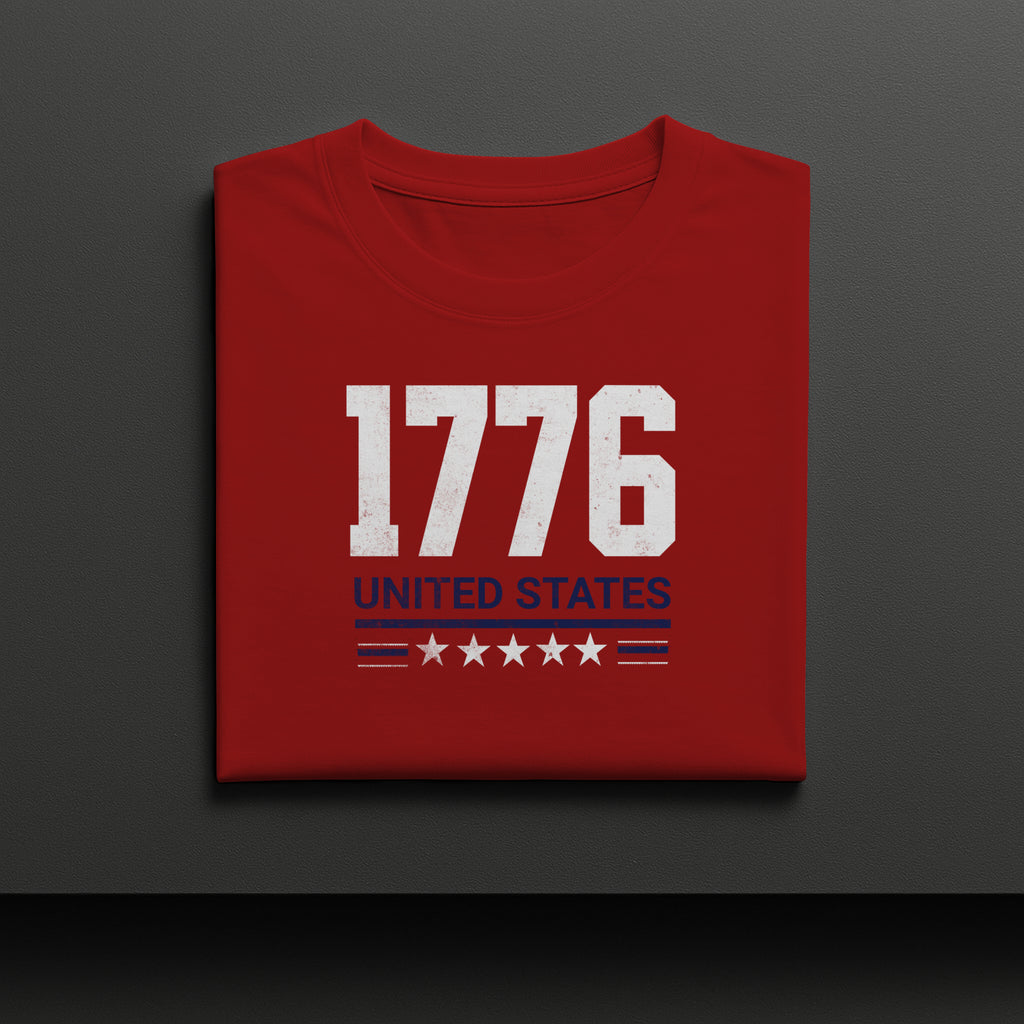 1776 United States Red White Blue Graphic Shirt