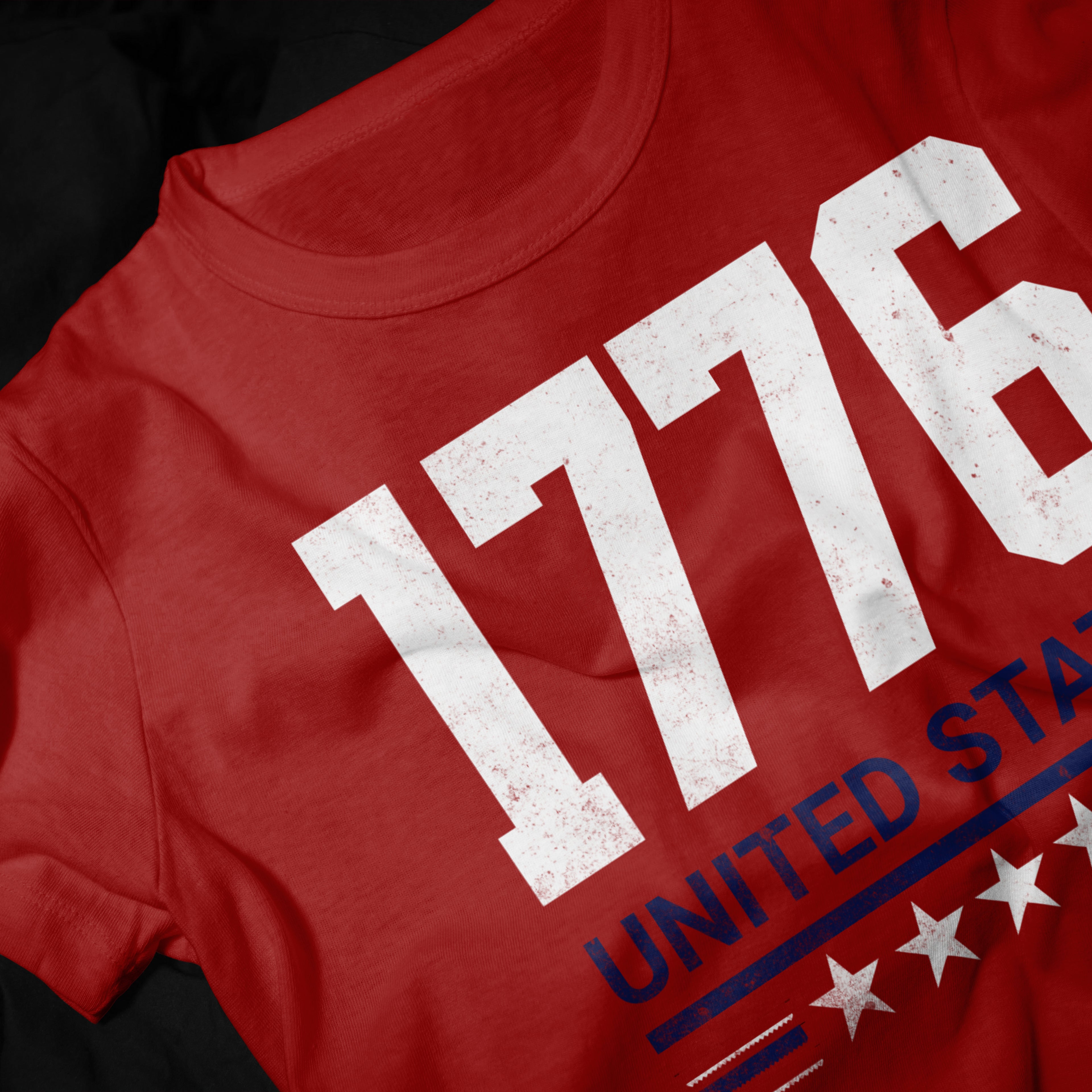 1776 United States Red White Blue Graphic Shirt
