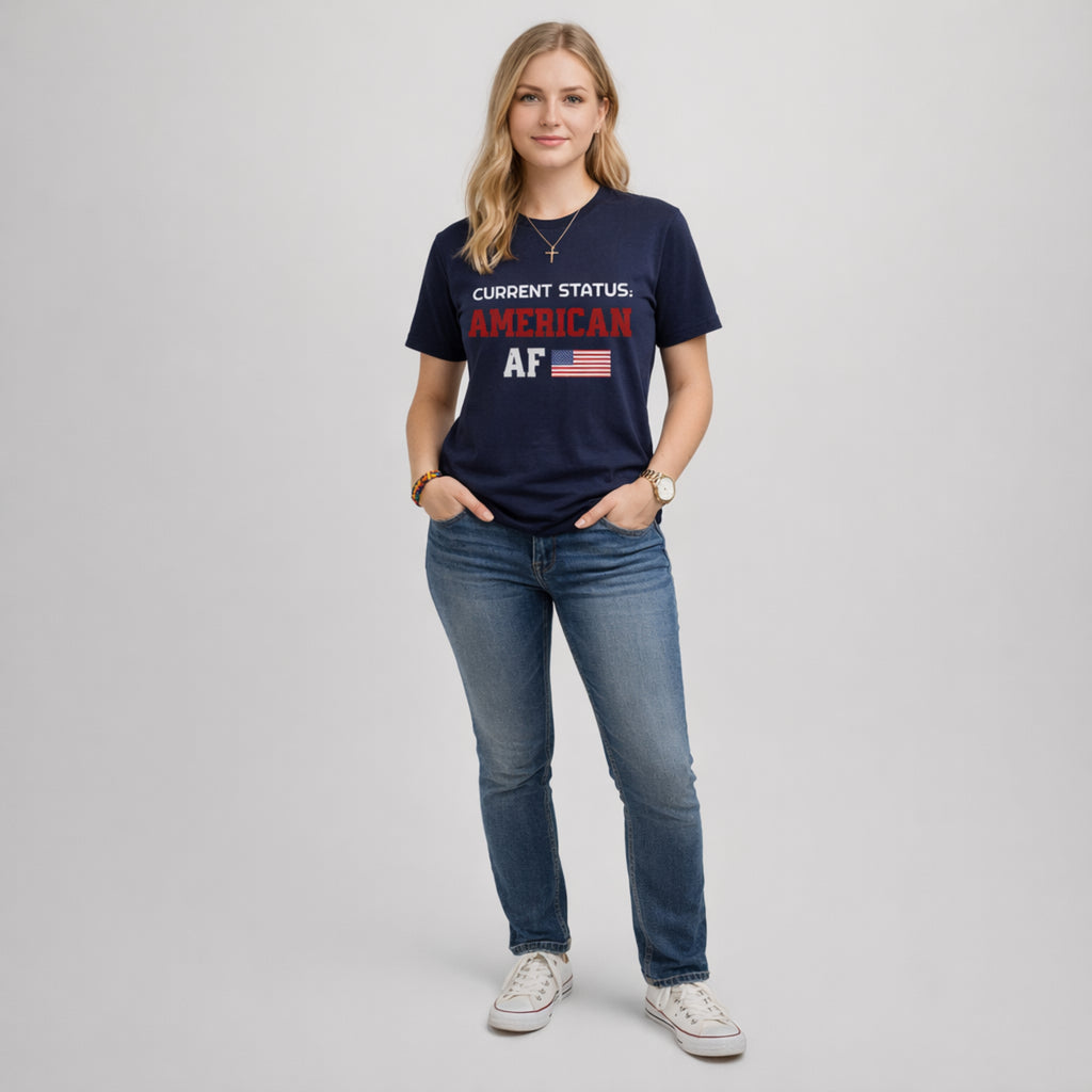 Bold Patriotic American AF Shirt