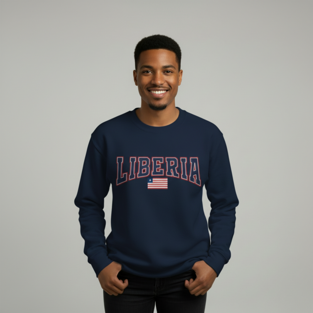 Liberia Heritage Sweatshirt – Vintage Flag Crewneck | Unisex Streetwear