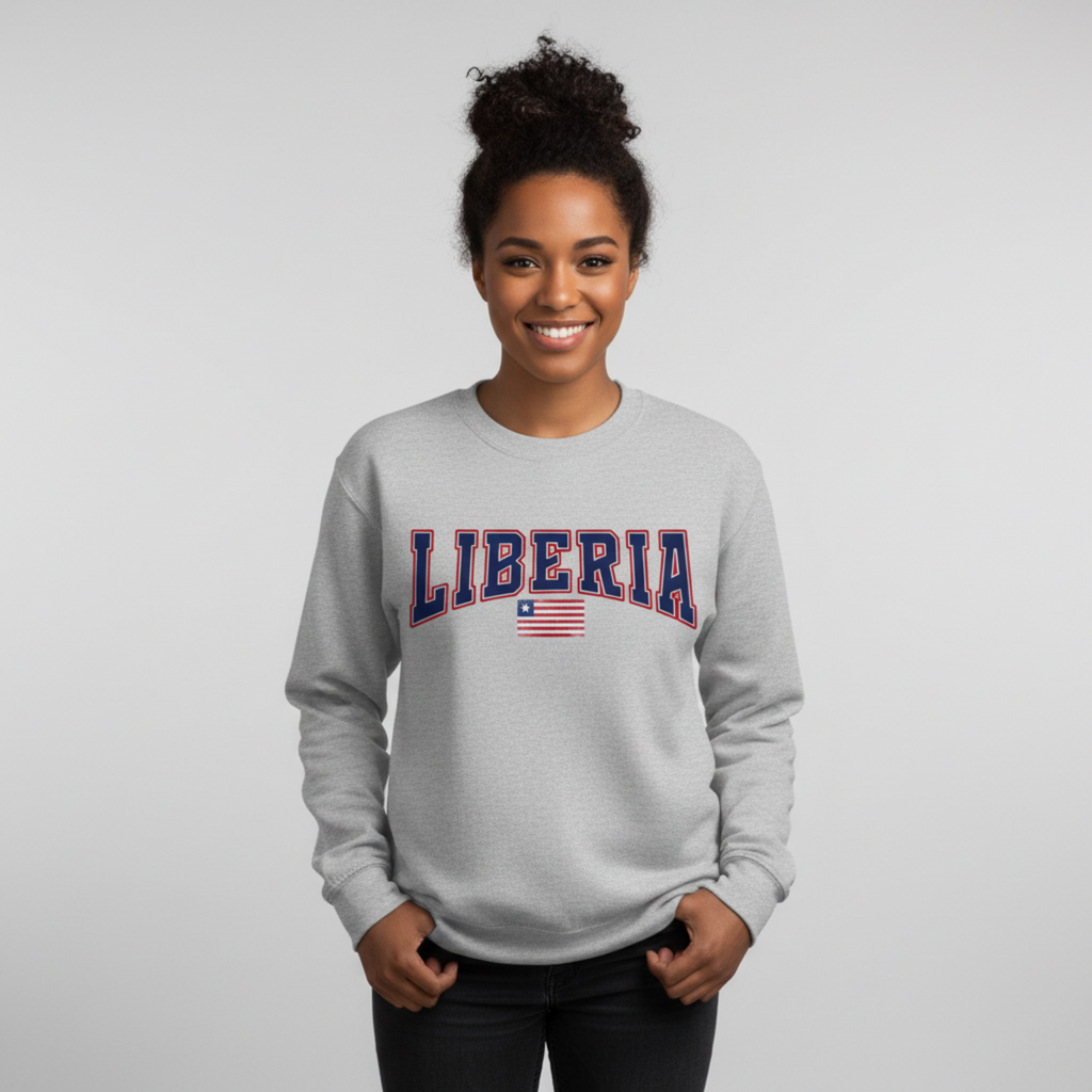 Liberia Heritage Sweatshirt – Vintage Flag Crewneck | Unisex Streetwear