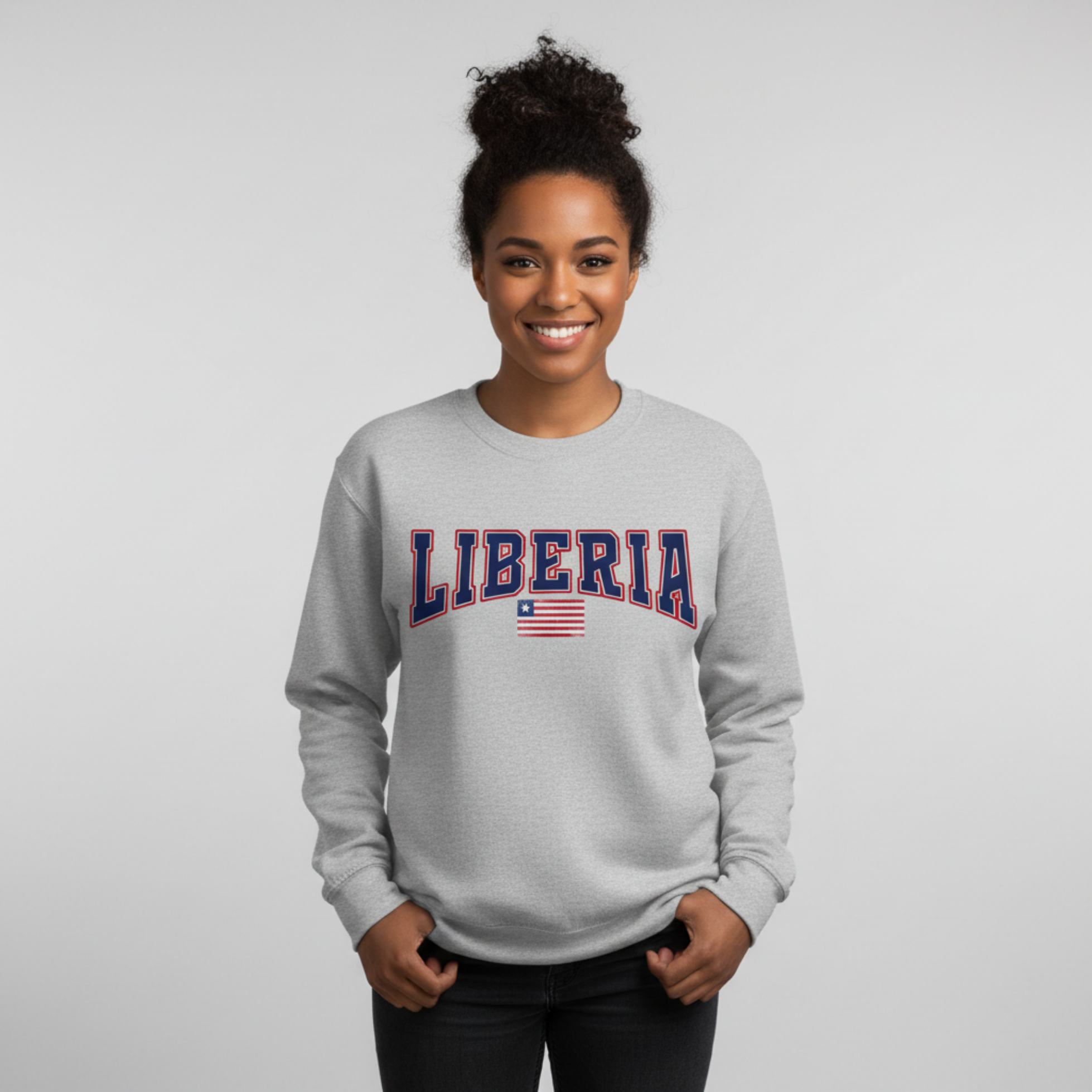 Liberia Heritage Sweatshirt – Vintage Flag Crewneck | Unisex Streetwear