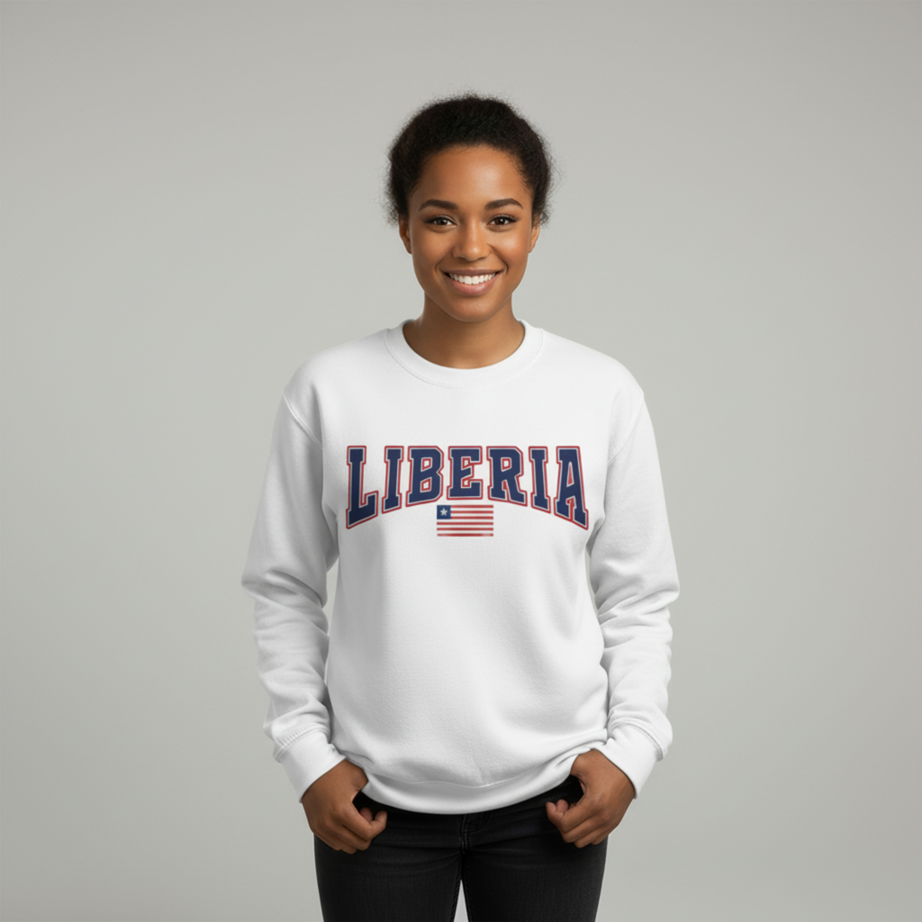 Liberia Heritage Sweatshirt – Vintage Flag Crewneck | Unisex Streetwear
