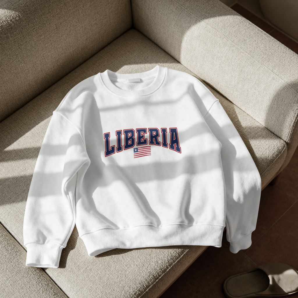 Liberia Heritage Sweatshirt – Vintage Flag Crewneck | Unisex Streetwear