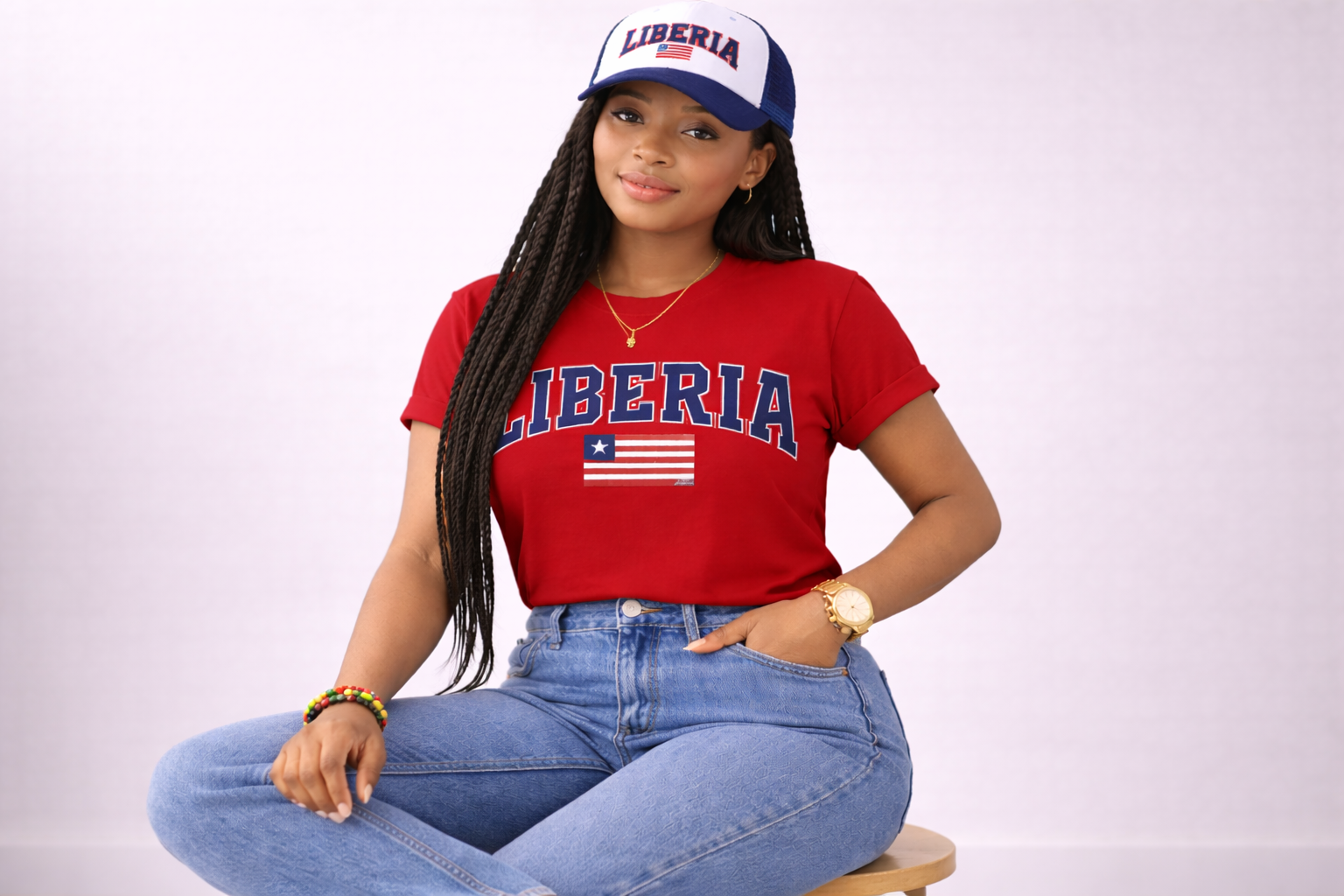 Liberia Flag T-Shirt – African Heritage Tee | Unisex Streetwear | Cultural Pride Shirt