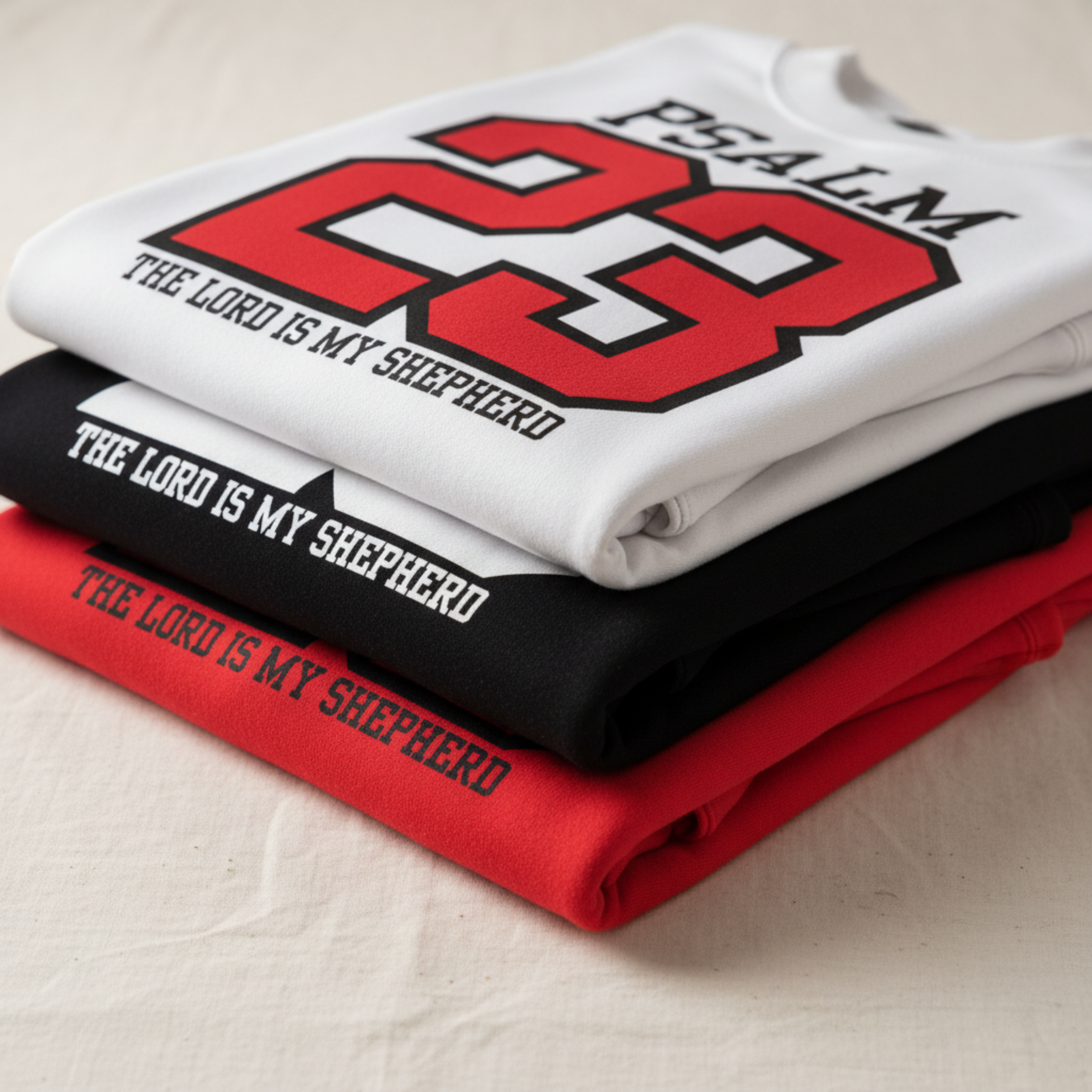 Psalm 23 Varsity Faith Crewneck Sweatshirt