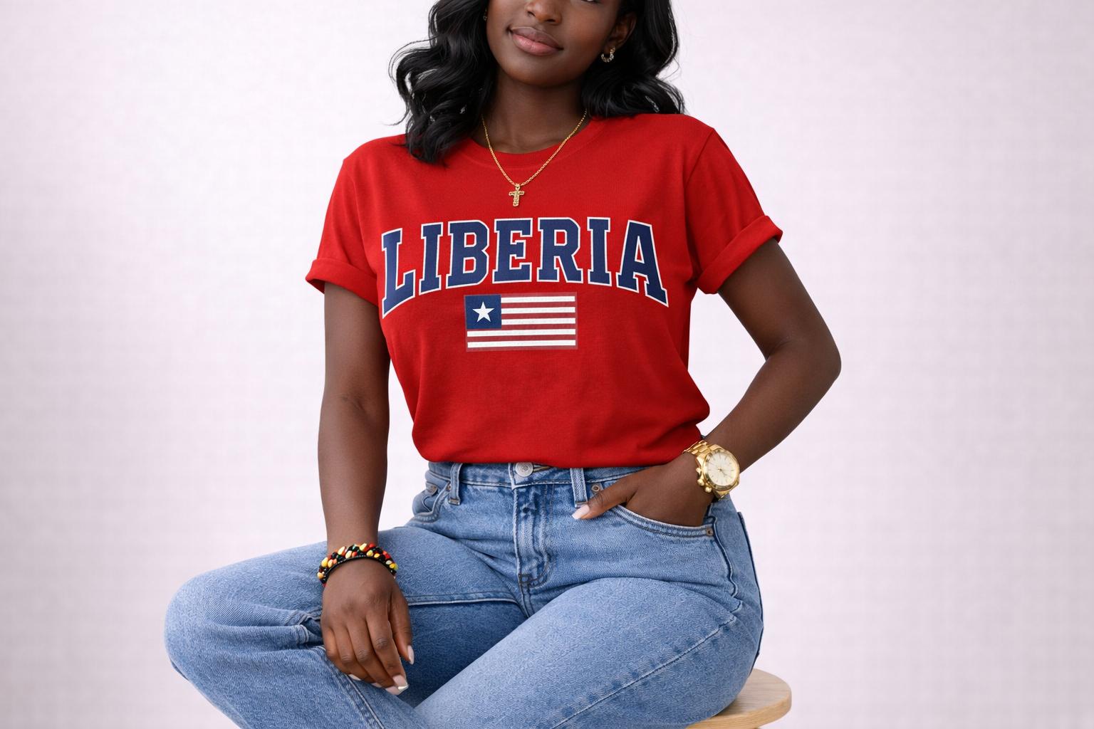 Liberia Flag T-Shirt – African Heritage Tee | Unisex Streetwear | Cultural Pride Shirt