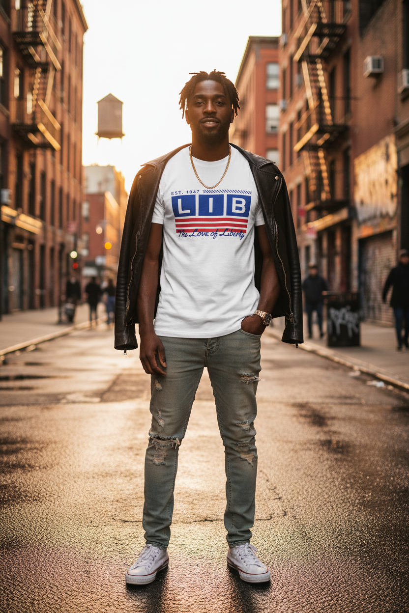 LIB – The Love of Liberty Graphic T-Shirt | Classic Patriotic Tee