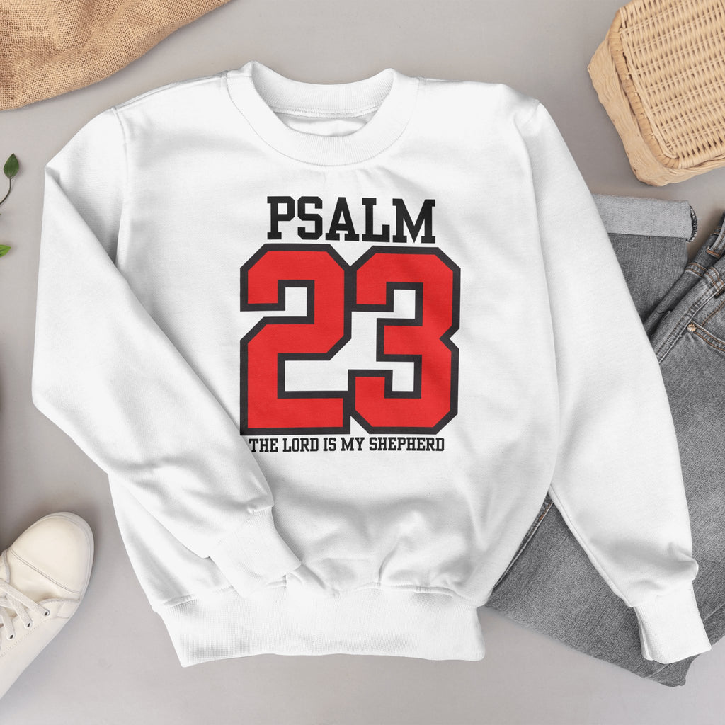 Psalm 23 Varsity Faith Crewneck Sweatshirt