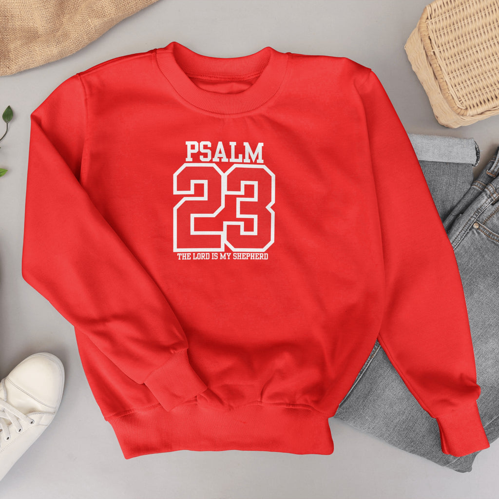 Psalm 23 Varsity Faith Crewneck Sweatshirt